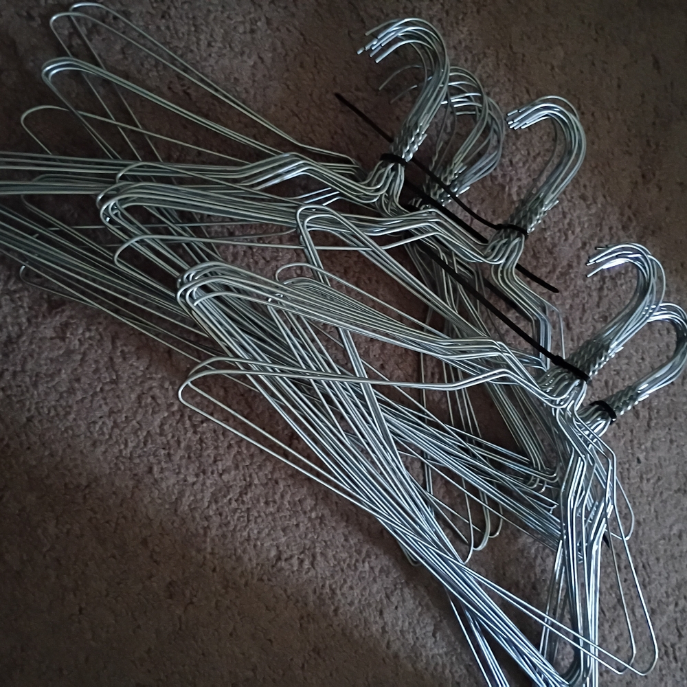 Set of Silver Wire Hangers